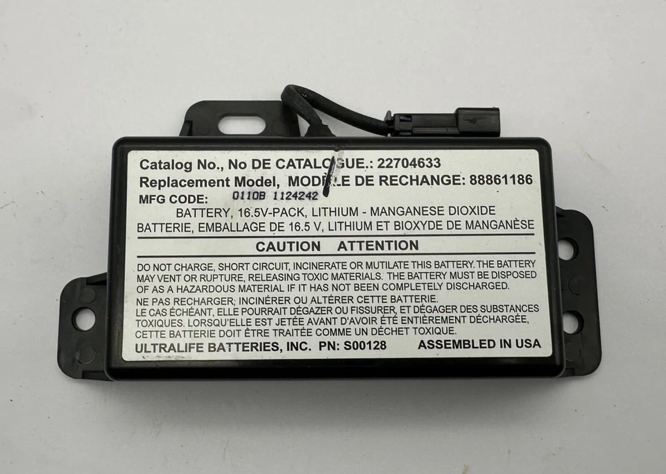 Batería de respaldo OnStar de litio OEM 10-16 Buick LaCrosse Camaro DTS Impala 16,5 V Foto 3 de 4
