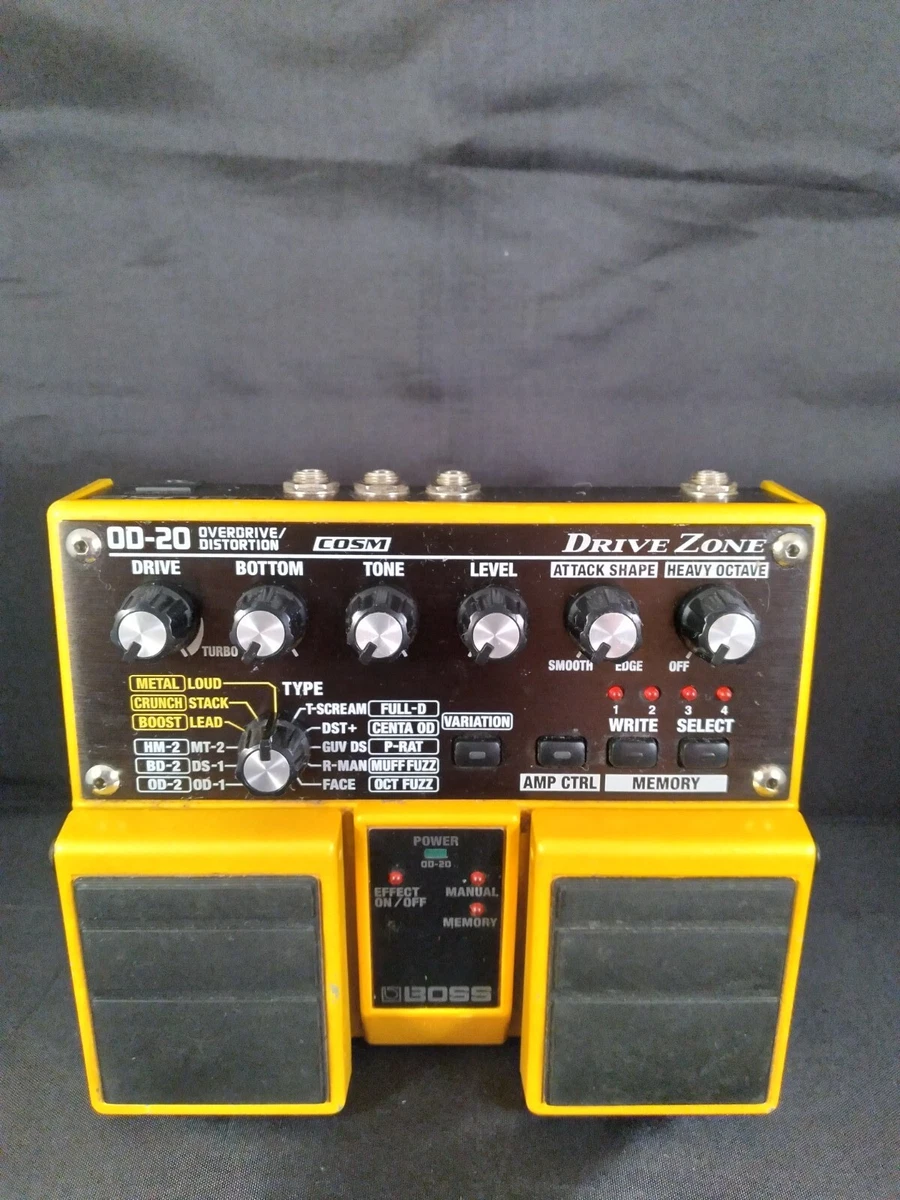 BOSS OD-20 Drive Zone Overdrive Distortion Guitar Effects Pedal | eBay