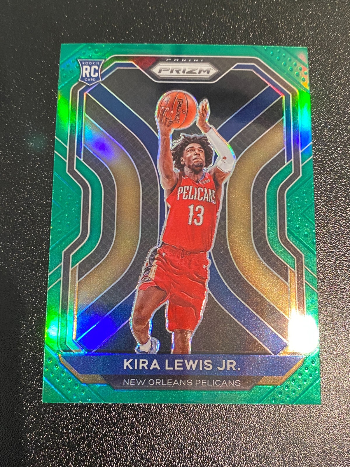 Kira Lewis jr #272 2020-21 PANINI PRIZM BASKETBALL PELICANS Green RC