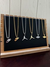 Nike Necklaces - Jordan Jumpman - Air Jordan - 5mm Cuban - 22 Inch Chain - Gifts