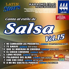 Karaoke Latin Stars 444 Salsa Vol. 15