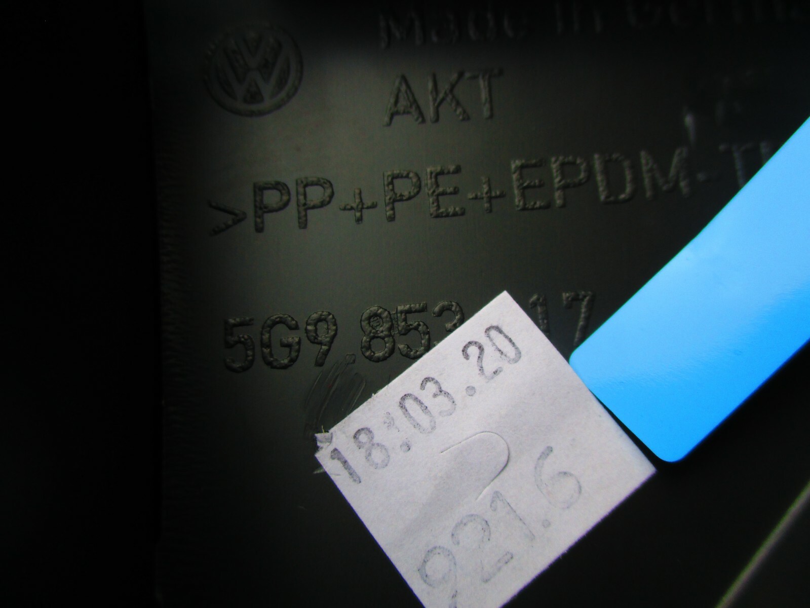 OEM Genuine Volkswagen VW Golf Alltrack Rear Fender Wheel Arch  