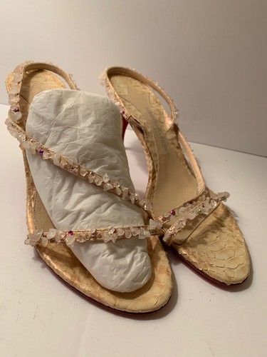 Emanuel Ungero mullti Color Crystal Sandals High (3in and Up) Size 8.5 - Picture 2 of 12