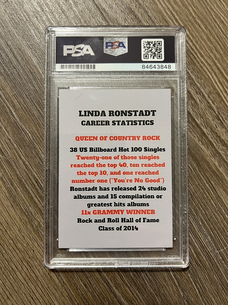 Linda Ronstadt Signed Card PSA/DNA AUTO AUTHENTIC GEM MINT 10