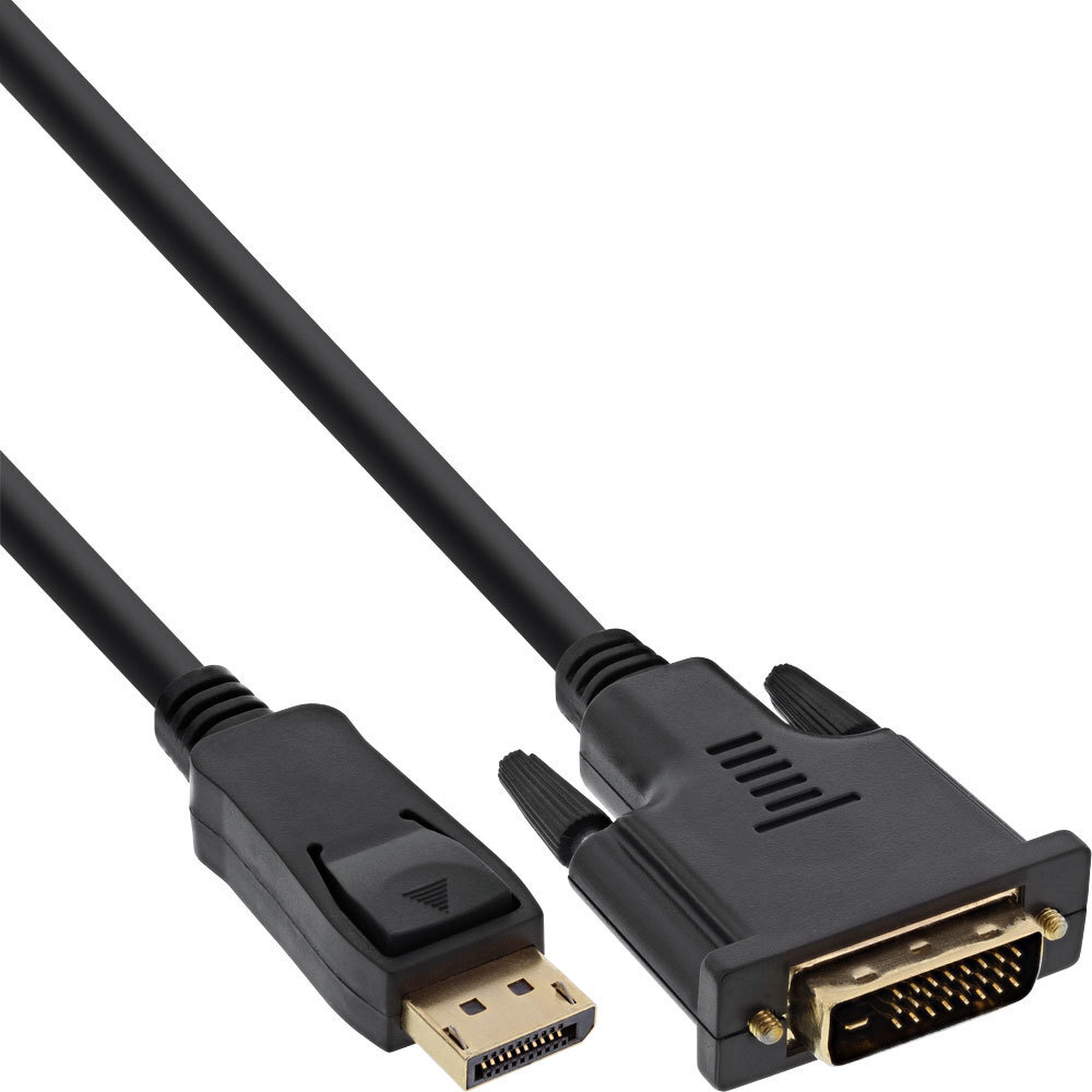 10x Inline Displayport Zu Dvi Konverter Kabel, Schwarz, 1,5m