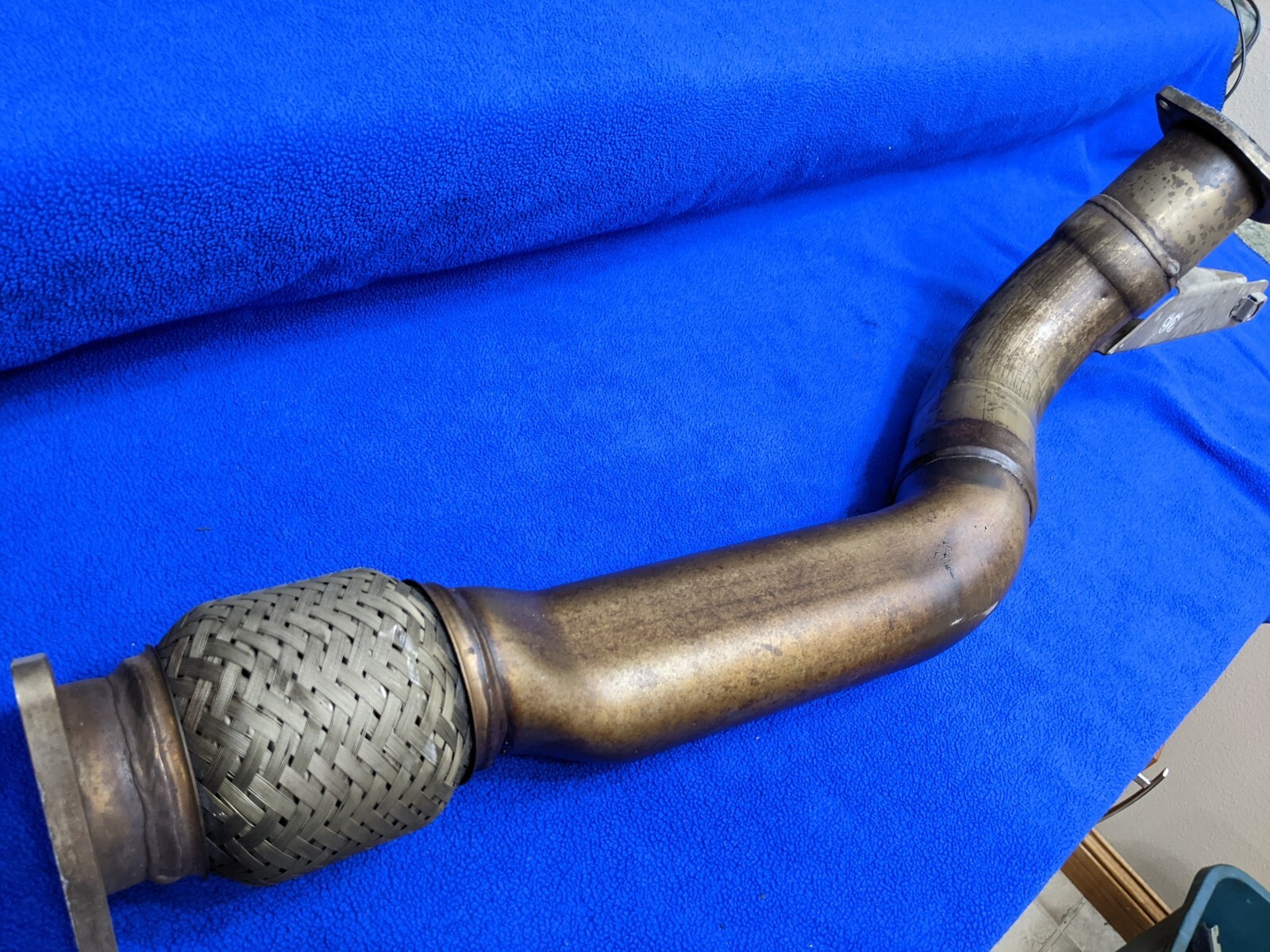 03-12 Bentley Continental Flying Spur left Exhaust Header Pipe flex joint oem