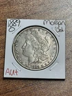 1889 O Morgan Silver Dollar AU About Uncirculated Better Date Coin (Raw10610) NX