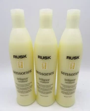 RUSK BRILLIANCE CONDITIONER 13.5 oz X 3