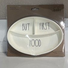 Rae Dunn Baby BUT FIRST FOOD Silicone Dish