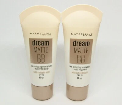 2 x MAYBELLINE dream MATTE BB primer 03 light