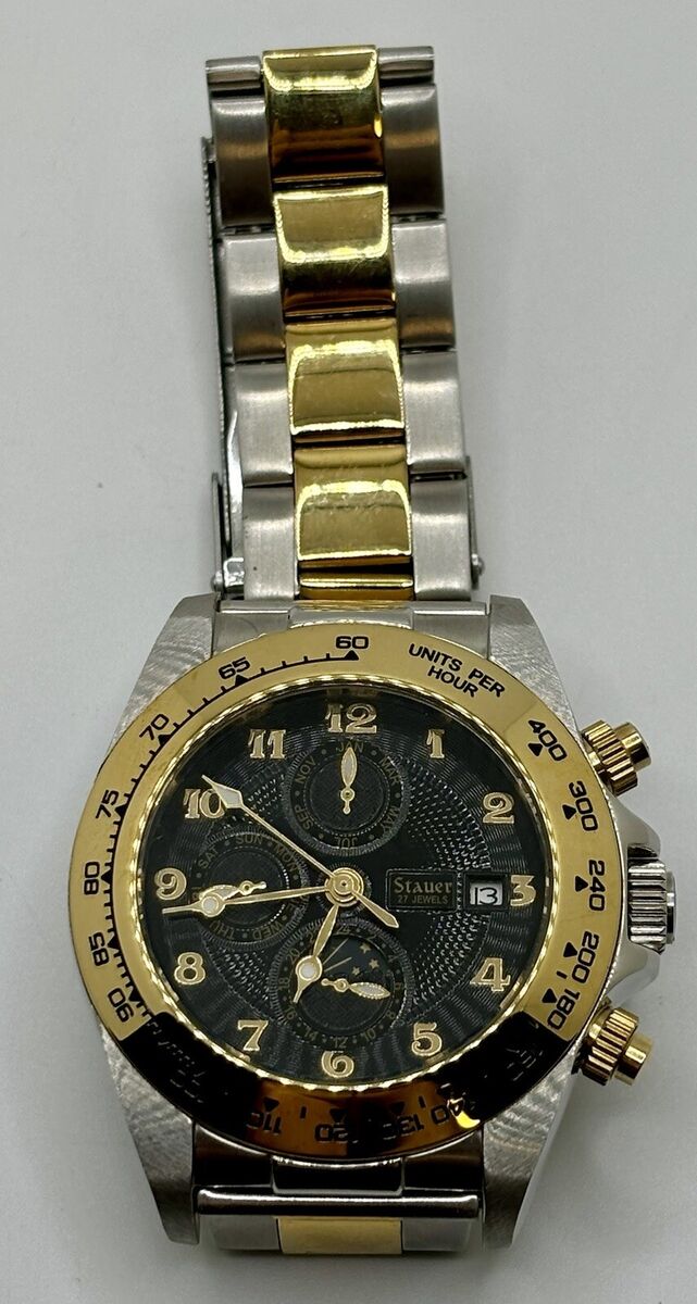 Stauer 27 Jewels 21222 Men's Watch Stainless Steel 3ATM Stauer 27 Jewels 21222 Men's Watch Stainless Steel 3ATM