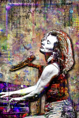 Tori Amos 16x24in Tribute Poster Tori Amos Piano Master Print Free Shipping