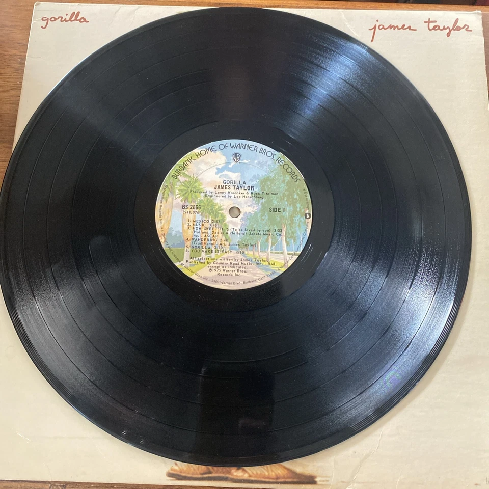 James Taylor - gorilla (1975, Vinyl LP) “How Sweet It Is” - Image 3 of 4