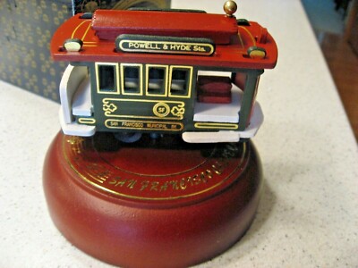 San Francisco Cable Car Music Box - Left my Heart in San Francisco w/Cable Car