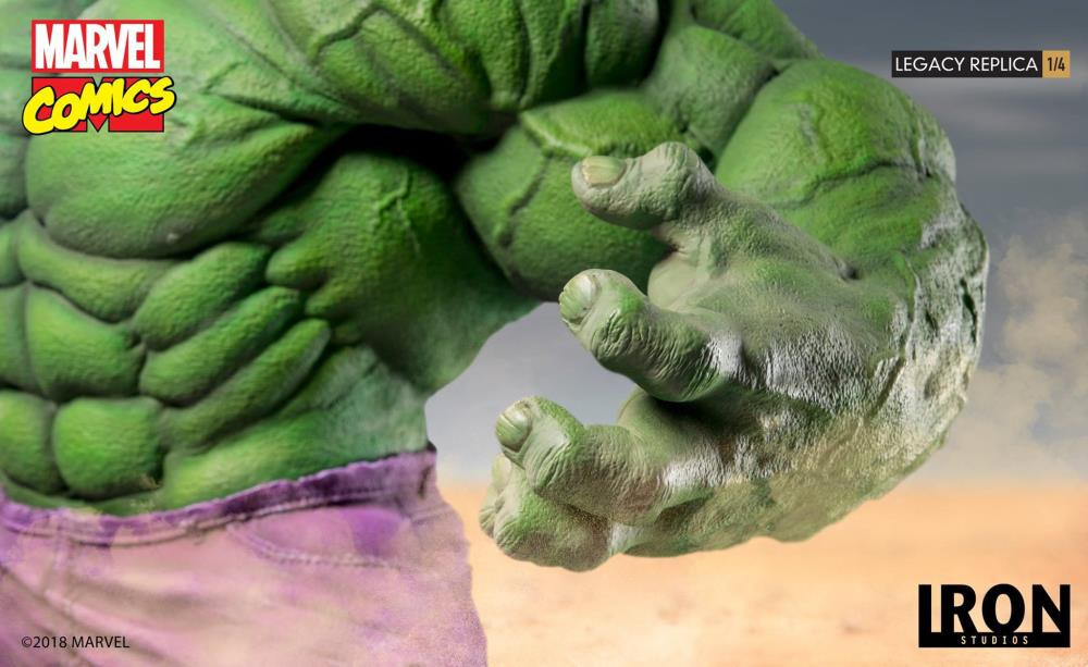 IRON STUDIOS LEGACY REPLICA MARVEL COMICS HULK 1/4 STATUE 32