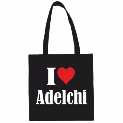 Tasche Beutel Baumwolltasche I Love Adelchi Schulbeuten Einkaufstasche Geschenk