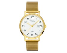 Adora Orologio Da Uomo | Acciaio Color Oro Giallo | Data | Vetro Zaffiro 32610