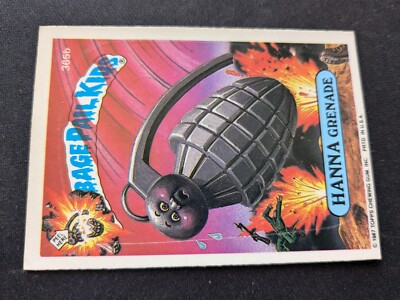 1987 Topps Garbage Pail Kid Sticker # 365b Hanna Grenade (VG/EX)