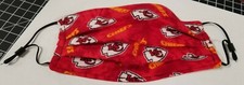 Kansas Chiefs Face Mask 4 SizesMens/women/Teens/children one size fit 8" x 4.5"