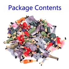 50Pcs,Scale Plastic Models 1:32 People Sitting Standing Figures Plastic 1 Gauge