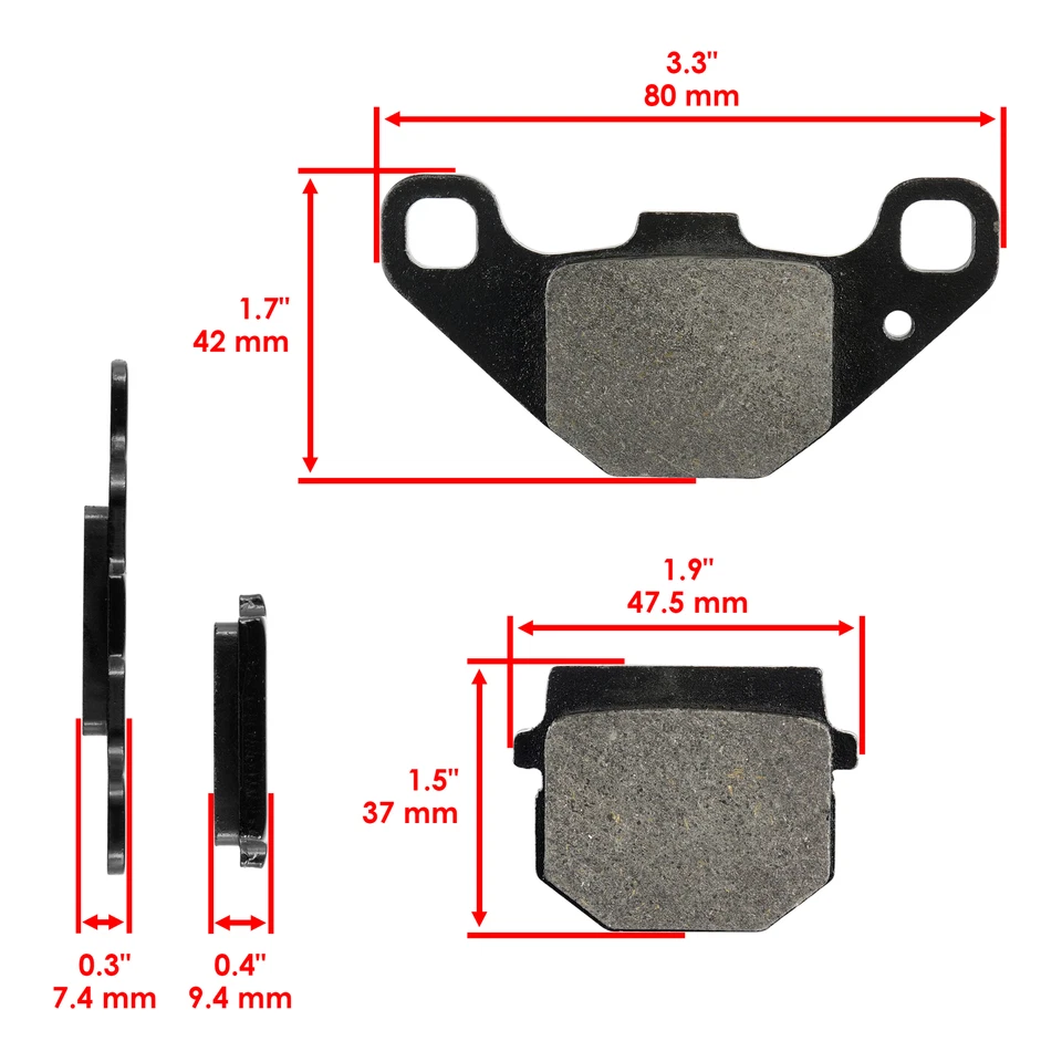 Pastillas Freno Traseras Moto Suzuki Rm85 Rm85L 2002-2004 Foto 2 de 4
