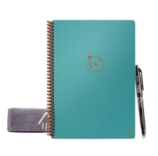 Rocketbook Panda Planner Reusable Smart Pages, 8.5x11, Teal - Daily