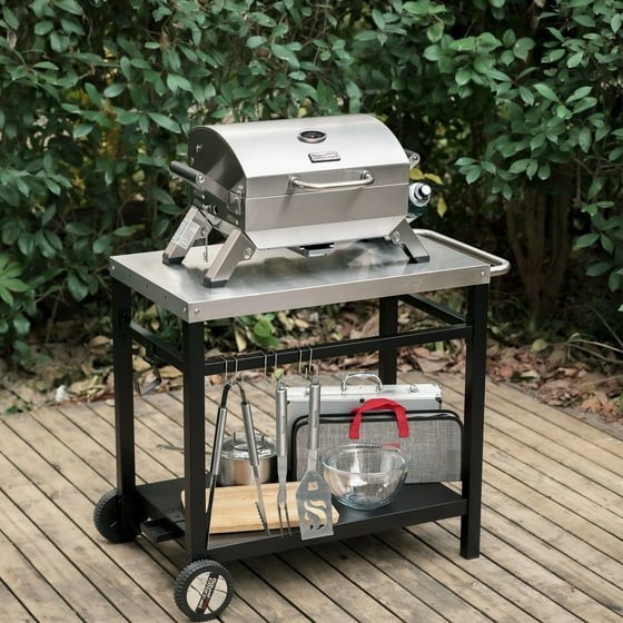 Royal Gourmet GT2001 Stainless Steel Portable Grill with Folding Legs