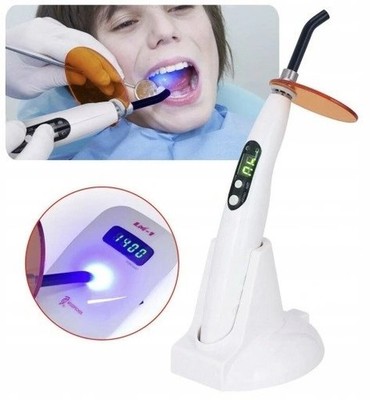 LED Dental Polymerisationslampe Curing Light Lampe 1800mW Cordless Zahnarzt DE