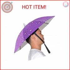 NEW-Vi Umbrella Hat, 25 inch Hands Free Umbrella Cap for Adults and Kids, Fishin