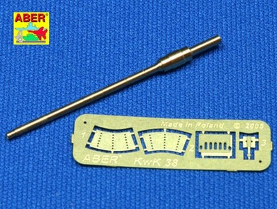 ABER Models 35 L-042 - 1:35 German 2 cm tank gun barrel L/56 for KwK 38 - Neu