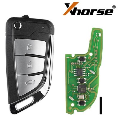 5X Xhorse XKKF21EN VVDI Wired Flip Remote Smart Key Knife 3 Button For MAX tool