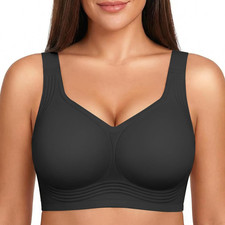 Jelly Bra for Women plus Size Wireless Seamless Support Bralette Invisible Comfo