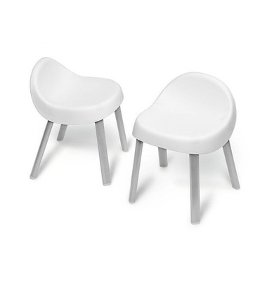 Skip Hop Toddler's Activity Chairs, Set of 2, Metal, White Not In Original Box