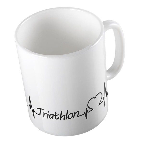 Kaffeetasse Triathlon Keramik Tasse Weiß Geschenkidee Souvenir PräSent Wichtelge-image