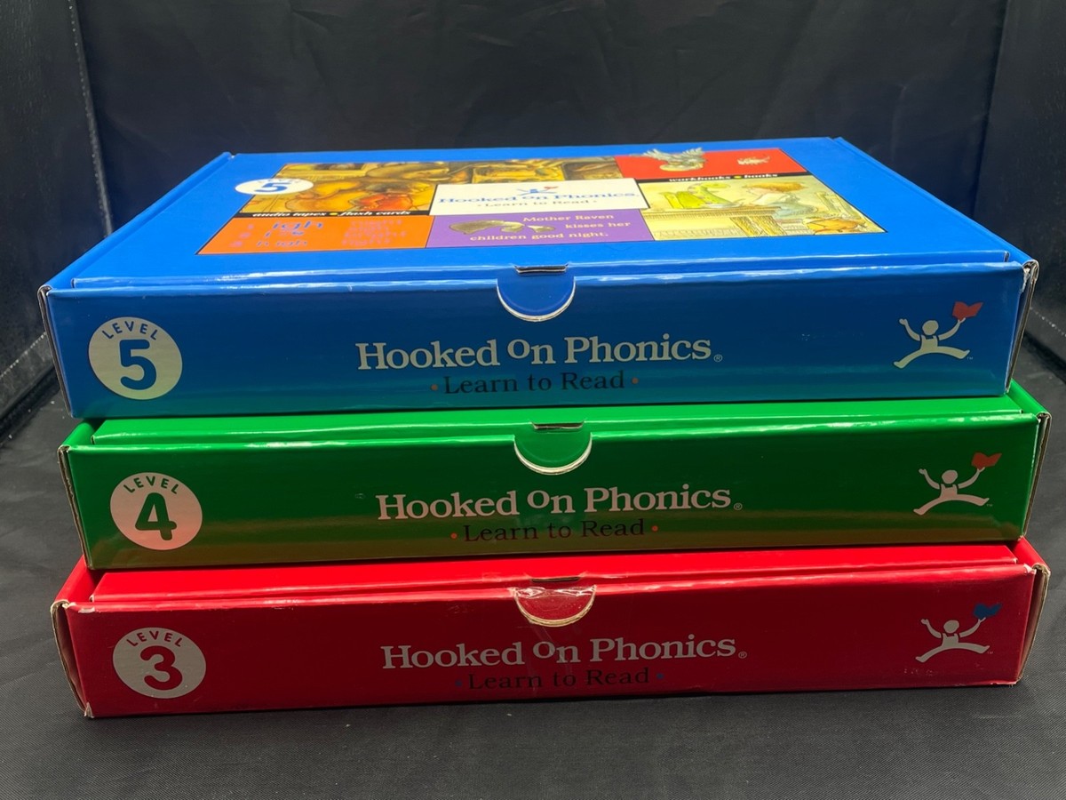 Hooked On Phonics Learn To Read Levels 3~4~5 Complete Sets NEW