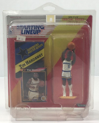 #ad Tim Hardaway Starting Lineup NBA 1992 Edition Figure w Collectible Poster amp; Card $11.95