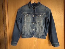Gap Kids Girls Denim Jacket Size L Youth Medium Wash Classic Jean Trucker Coat