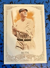 2012 Topps Allen & Ginter's - Babe Ruth #176; Near Mint
