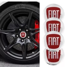 4x 56mm für fiat Nabendeckel logo emblem Aufkleber Radkappen Felgen Aluminium