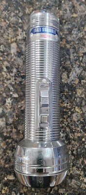 Vintage Eveready Ray-O-Vac Flashlight Stainless Steel Light HONG KONG 