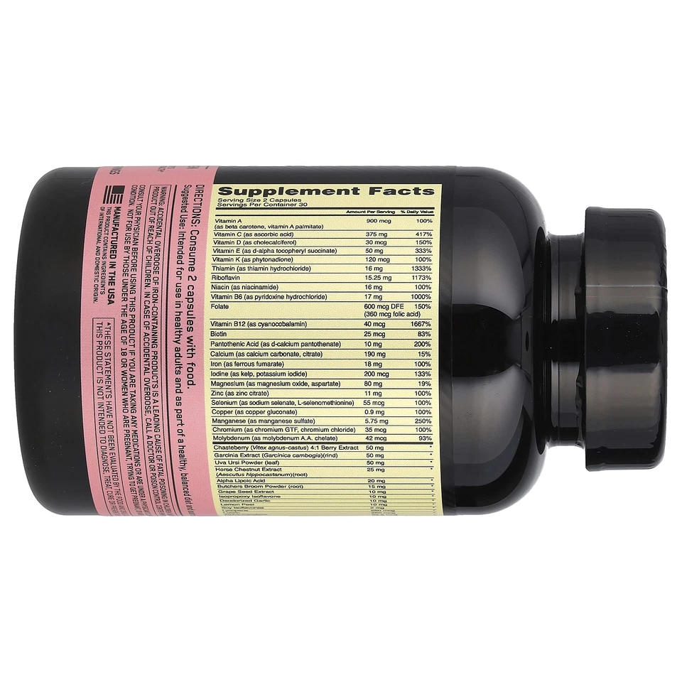 Opti-Women®, Multivitamínico para mujeres activas, 60 cápsulas Foto 2 de 3