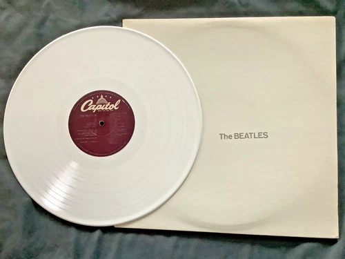 The Beatles "White Album" 2LP WHITE Vinyl Poster Photos SEBX-11841 G/F Lennon