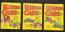 1974 Fleer Kustom Cars 1st Series Unopened Wax Pack Lot (3)