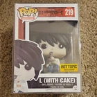 Funko Pop! Animation Death Note L (With Cake) #219 Hot Topic Exclusive