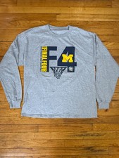 University Of Michigan Basketball 2018 Final Four Long Sleeve Shirt Size XL