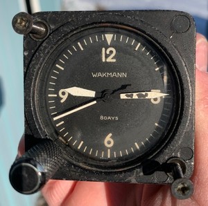 wakmann 8 DAYS コックピット時計 Wakmann Aircraft Clock for sale | eBay