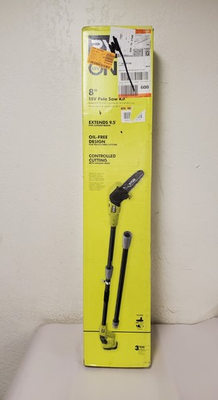 #ad RYOBI ONE 18V 8 in. Cordless Oil Free Pole Saw with 1.5 Ah Battery amp; Charger $125.99