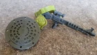 Vintage 1988 TMNT Rocksteady Accessories Lot – Gun, Shield, Belt