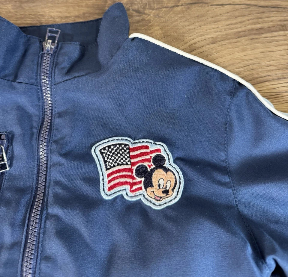 Conjunto de 2 Chándal Atlético Disney De Colección 12m Rojo Blanco Azul Mickey Mouse EE. UU. Foto 4 de 4