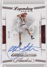 2019-20 Panini Flawless Legendary Scripts Ruby 7/15 Christian Laettner Auto 3d3